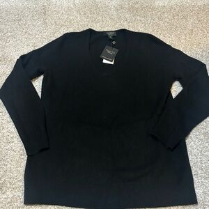 Charter Club Black Cashmere V-Neck Sweater - BNWT